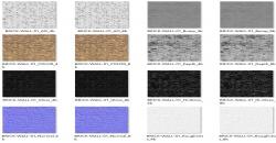 3D渲染高清户外建筑砖岩石墙壁法线置换凹凸C4D材质纹理贴图